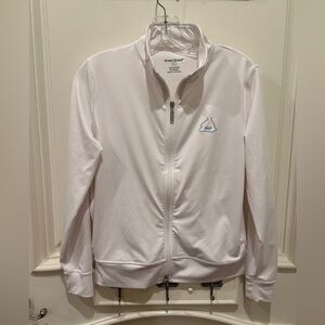 Green Grass Women’s White Zip Up Jacket